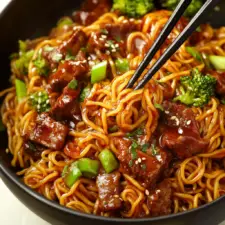 Sticky Beef Noodles