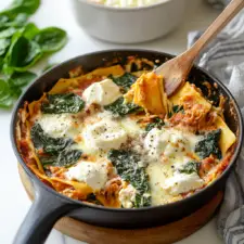 Skillet Spinach Lasagna