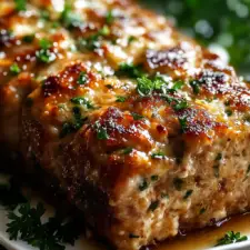 Melt-in-Your-Mouth Garlic Parmesan Chicken Meatloaf-image