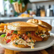 Cheesy Chicken Bacon Ranch Sandwich