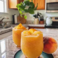 Peach Lemonade Slush