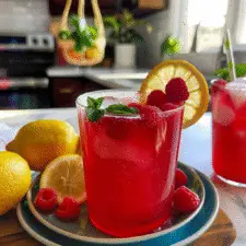 Sparkling Raspberry Lemonade