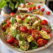 Tuscan Artichoke Tomato Salad