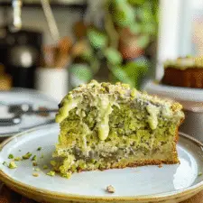 Vegan Pistachio Coffee Cake