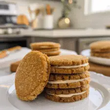 Ginger Molasses Sandwich Cookies