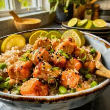 Bang Bang Salmon Bites Bowls