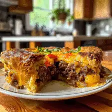 Pioneer Woman-inspired Cheeseburger Pie